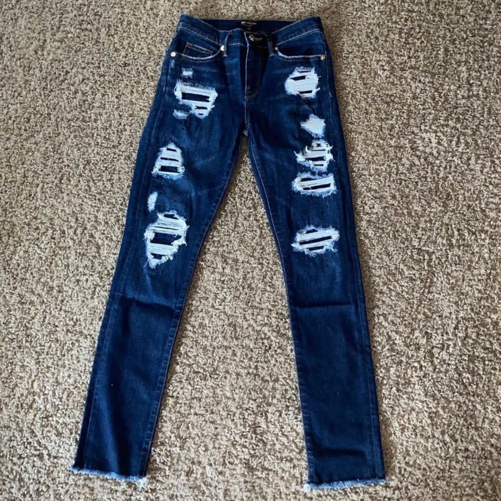 Juicy couture ripped jeans